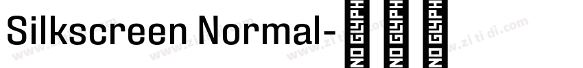 Silkscreen Normal字体转换